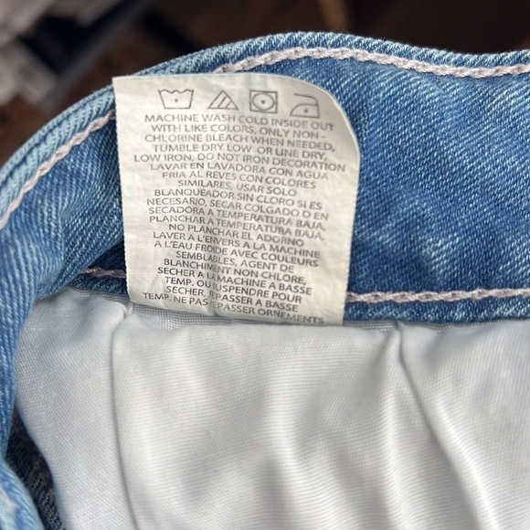 Wrangler Y2K Distressed Denim Jorts Cut-Off Bermuda Jean Shorts - Picture 10 of 16